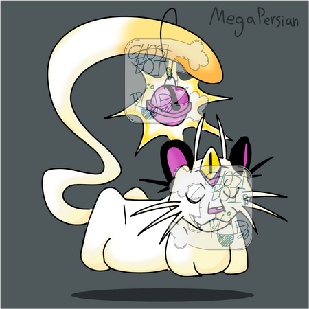 A concept design I made of a Persian from Pokemon's possible Mega design. I really liked the shading and coloring on this one.