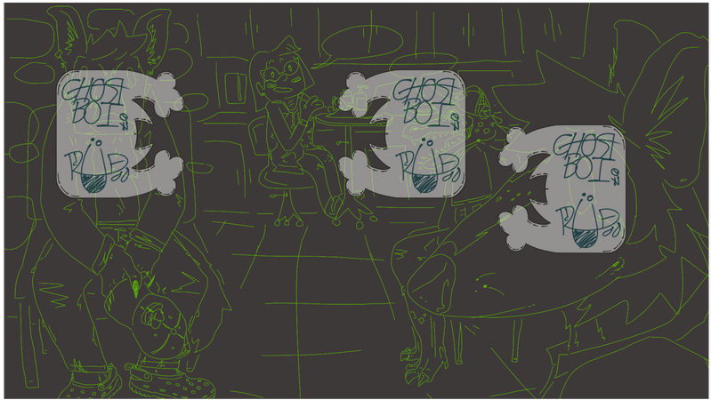 A vent art of me, the dog guy, not having a great time. I'm currently working on coloring this one, so it might be updated soon.